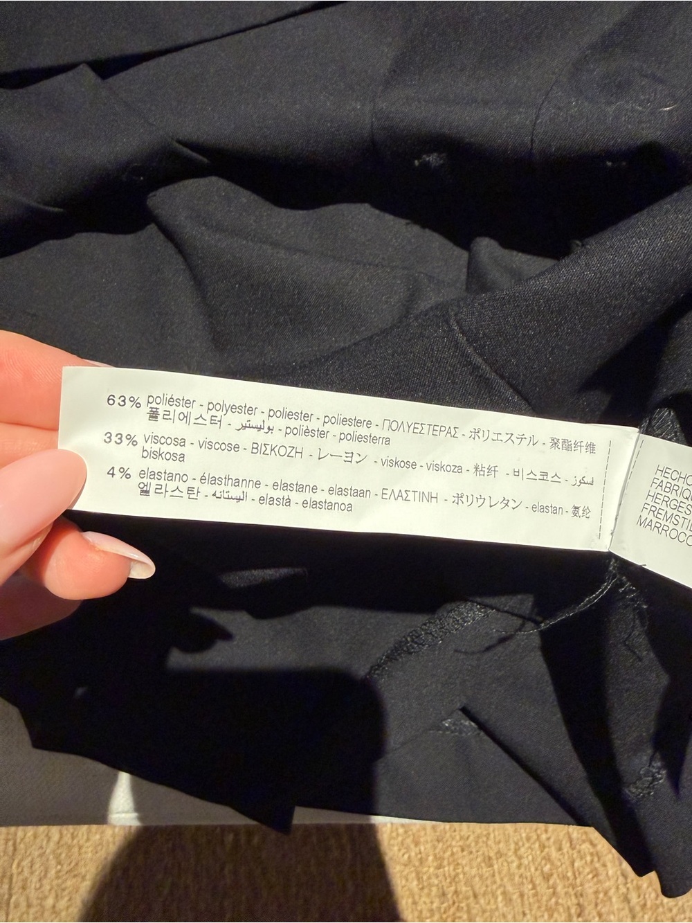 NWT Zara Black Pleated Skort XS - Picture 6 of 12